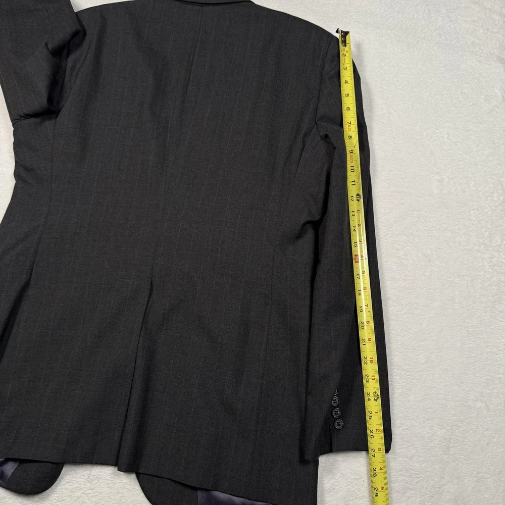 Jos. A. Bank Executive Collection Blazer Mens Charcoal Pinstripe 2 Button Jacket